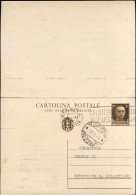 1936-cartolina Postale Con Risposta Pagata 30c.+30c.bruno Imperiale Con Le Due P - Postwaardestukken