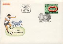 1974-Autriche Osterreich Austria S.1v."anniversario Del Totocalcio Austriaco"su  - FDC