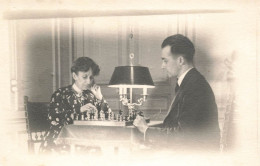 MIKIBP5-027- JEU PARTIE D ECHECS CARTE PHOTO PAUL HOUMAT ACTION FRANCAISE - Chess
