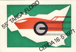 1971-cartolina Commemorativa 55 Targa Florio,annullo Della Manifestazione - Demonstrations