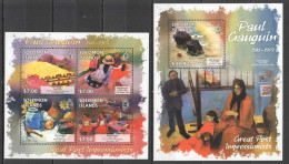 Ls060 2013 Solomon Islands Art Post Impressionists Gauguin #1741-45 1Kb+1Bl Mnh - Other & Unclassified