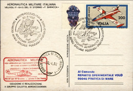 1982-cartolina Aeronautica Militare Italiana Dispaccio Aereo Speciale Pozzuoli-P - Correo Aéreo