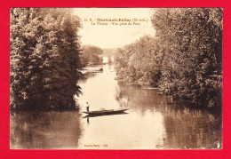 F-49-Montreuil Bellay-03PH24 Le Thouet, Vue Prise Du Pont, Un Homme Sur Une Barque, Cpa  - Montreuil Bellay