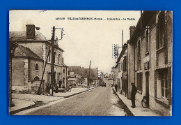 F-51-Ville En Tardenois-01P1 La Grande Rue, La Mairie, Animation, Cpa BE - Other & Unclassified