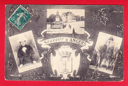 F-49-Angers-59P111  Souvenir D'Angers, 4 Petites Vues, Cpa  - Angers