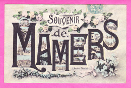 F-72-Mamers-04P111  Souvenir De Mamers, Petites Vues Dans Les Lettres, Cpa  - Mamers