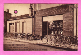 F-16-Cognac-304A66  Cognac Motos R. BODARD, Rue De Pons, Motos, Vélos, Oeillet Pour Accrocher La Carte à Un Ballon - Cognac