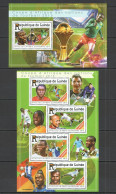 St185 2015 Guinea Sport Football African Cup Nations 2015 Kb+Bl Mnh - Andere & Zonder Classificatie