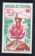 Wallis & Futuna Serie 1v 1974 100th Ann Of Universal Postal Union UPU Flower Planet MNH - Ungebraucht