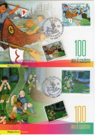 2007 Cartoline Maxi POSTE ITALIANE Europa, Scoutismo, Scout, X2 Cartoline - Maximumkaarten