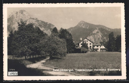 AK Traunkirchen /Salzkammergut, Heilstätte Buchberg Mit Bergmassiv  - Andere & Zonder Classificatie