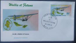 Enveloppe Premier Jour Wallis & Futuna 1991 Timbre Aviation Ulm N° 410 - FDC