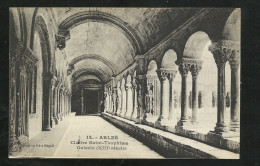 CPA Dos Divisé Galerie D'Art Magali éditeur L. Danesi Arles N°12 Cloître Sainte Trophime XIIIème Siècle Neuve  B/TB - Arles