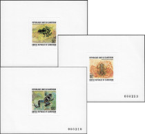 Cameroun 1978 Y&T 621, 622 Et PA 281. 3 Feuillets De Luxe. Grenouilles Camerounaises - Grenouilles