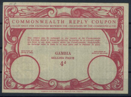 GAMBIE GAMBIA  Co13c  4d  Commonwealth Reply Coupon Reponse Antwortschein IRC IAS Cupon Respuesta O BATHURST 16.02.71 - Gambia (1965-...)