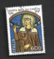 ITALIA REPUBBLICA  - UN 1553   -      1981 SANTA RITA DA CASCIA    -      USATO   -  RIF. 30964 - 1981-90: Oblitérés