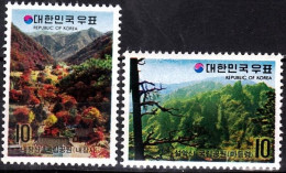 KOREA SOUTH 1972 Nature Protection: National Parks. 3rd Issue, MNH - Environment & Climate Protection