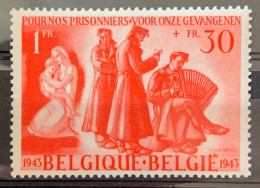 België, 1943, Nr 623-V1, Postfris**, OBP 22.5€ - 1931-1960