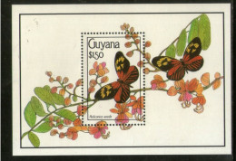 Guyana 1990 Butterflies Moth Insect Sc 2344 M/s MNH # 5524 - Mariposas