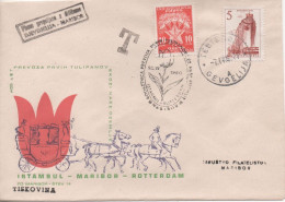 Yugoslavia, 400th Anniversary Of The Transport Of The First Tulips On The Route Rotterdam-Maribor - Istanbul, FD Maribor - Lettres & Documents