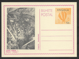 Angola Carte Entier Postal 1982 Ricinus Comunis Plante Médicinale Fleur Medicinal Plant Flower Stationery - Angola