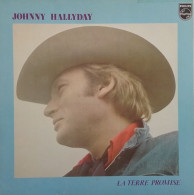 LP 33 CM (12")  Johnny Hallyday  "  La Terre Promise  " - Otros - Canción Francesa