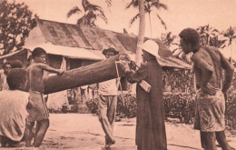 NOUVELLE CALEDONIE - Un Missionnaire Constructeur - Missions D'Océanie - Animé - Carte Postale Ancienne - Nouvelle-Calédonie