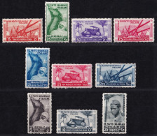 Emisiones Generales, 1933 Y&T. 32 / 41. MH. - Emissioni Generali