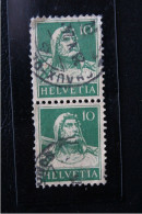 1924 SUISSE TP Y&T NO CH 161(paire Verticale) 10ct G.TELL  OBLITERATION CHAUX-DE-FONDS DU 23-V-1924 - Used Stamps