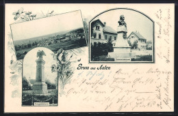 AK Aalen, Schubartdenkmal, Kriegerdenkmal, Gesamtansicht Aus Der Ferne  - Aalen