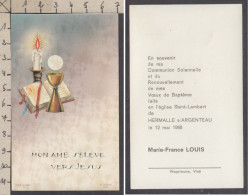 129934/ Communion, Marie-France LOUIS, Hermalle-sous-Argenteau, 1968 - Communion