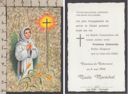 129930/ Communion, Nicole MARECHAL, Liège Robermont, 1966 - Kommunion Und Konfirmazion