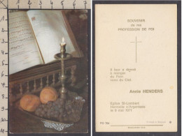 129939/ Communion, Annie HENDERS, Hermalle-sous-Argenteau, 1971 - Comunioni