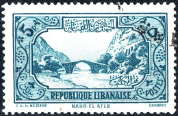 LIBANO, LEBANON, PAESAGGI, LANDSCAPES, 1940, USATI Mi:LB 253, Scott:LB 155, Yt:FR-LB 170 - Usati