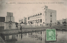 TUNISIE - Bizerte - Etablissements Maritimes De La Baie Ponty - Vue Sur La Caserne - Animé - Carte Postale Ancienne - Tunisie