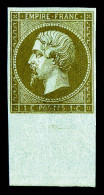 ** N°11c, 1c Mordoré, Bas De Feuille. SUP (certificat)  Qualité: ** - 1853-1860 Napoleon III