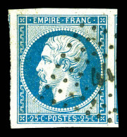 O N°15, 25c Empire, Grandes Marges Avec 2 Voisins. SUP (signé Margues/certificat)  Qualité: Oblitéré - 1853-1860 Napoléon III