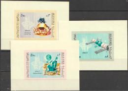 Manama 1969, Space, 3Block IMPERFORATED - Asia