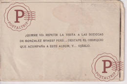 PUBLICIDAD. PUBLICITE. POSTAL Y PLANO GENERAL DE LAS BODEGAS GONZALEZ BYASS - JEREZ - Reclame