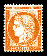 * N°38, 40c Orange. TB  Qualité: *  Cote: 800 Euros - 1870 Beleg Van Parijs
