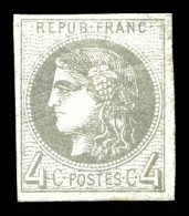 * N°41Be, 4c Gris Clair. TB  Qualité: *  Cote: 400 Euros - 1870 Ausgabe Bordeaux