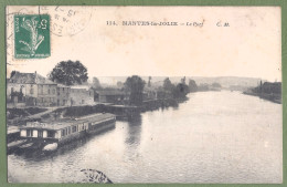 CPA  - YVELINES - MANTES  - LE PORT - Péniche Hydrothérapie Amarrée - Mantes La Jolie