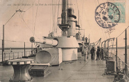 TRANSPORTS - Bateaux - Guerre - Marine Militaire - Le Pont Du Croiseur Cuirasser - Gloire - Carte Postale Ancienne - Guerra
