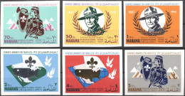 Manama 1967, Scout, 6val IMPERFORATED - Nuovi