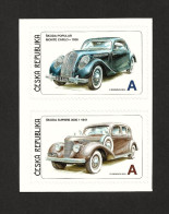 Czech Republic 2014 MNH ** Mi 817-818 Sc 3610-3611 Historical Czechoslovak Cars Skoda. Tschechische Republik - Ungebraucht