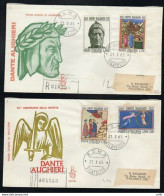 Italia FDC Venetia 1965 Dante Alighieri  Viaggiata Racc. Per L'Italia - FDC