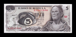 México 5 Pesos 1971 Pick 62b Serie 1AL Sc Unc - Mexico