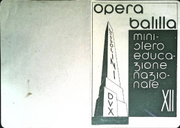 1934-pagella Ministero Educazione Nazionale Opera Balilla A.XII - Diploma's En Schoolrapporten