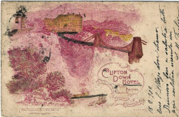 1904-Gran Bretagna Cartolina "Clifton Down Hotel And Suspension Bridge From The  - Cartas & Documentos