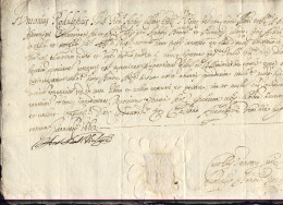 1662-documento Vicario Vescovile Antonio Rodolfi Dato In Bologna Il 28 Gennaio C - Documentos Históricos